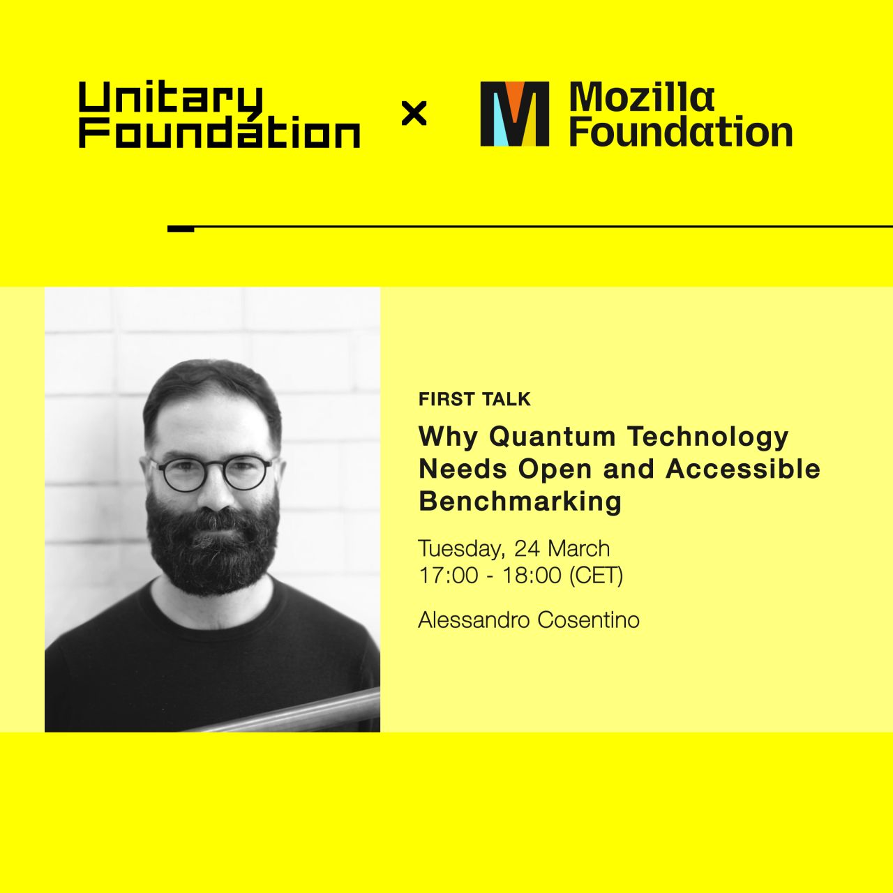 First Talk: Why Quantum Technology Needs Open and Accessible Benchmarking